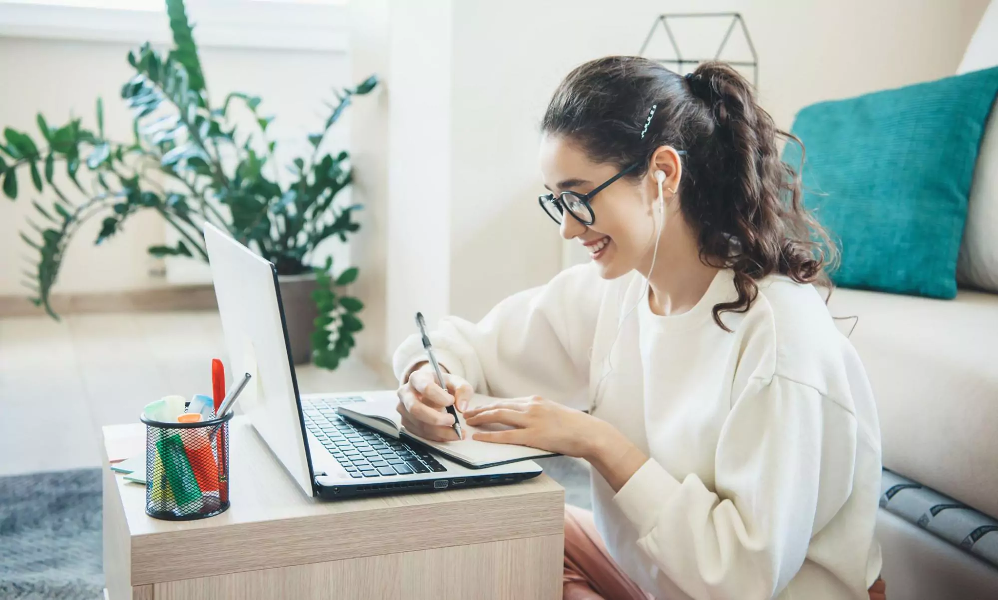 UI UX designer working on a laptop