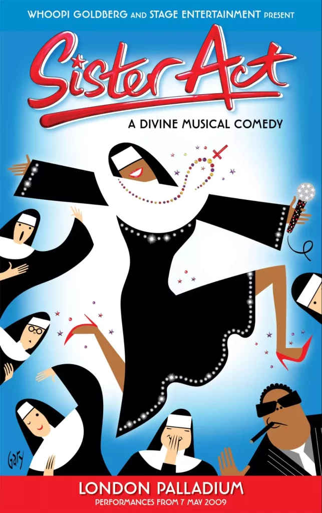 Poster typography design for Sister Act Poster typography design for Sister Act