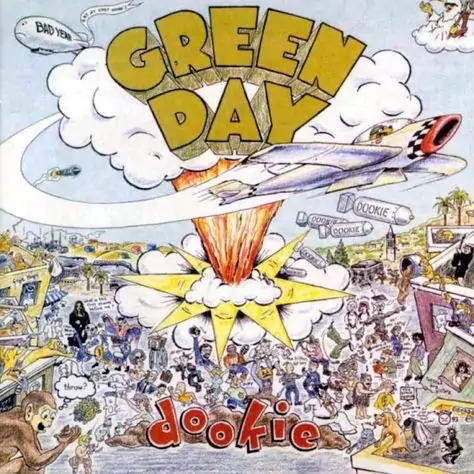 Hand-drawn typography used in Green day's Dookie album cover Hand-drawn typography used in Green day's Dookie album cover