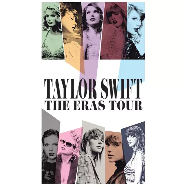 Use of typography shown through the Taylor Swift concert poster Use of typography shown through the Taylor Swift concert poster