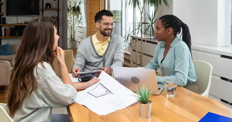 Interior Designers discussing a project