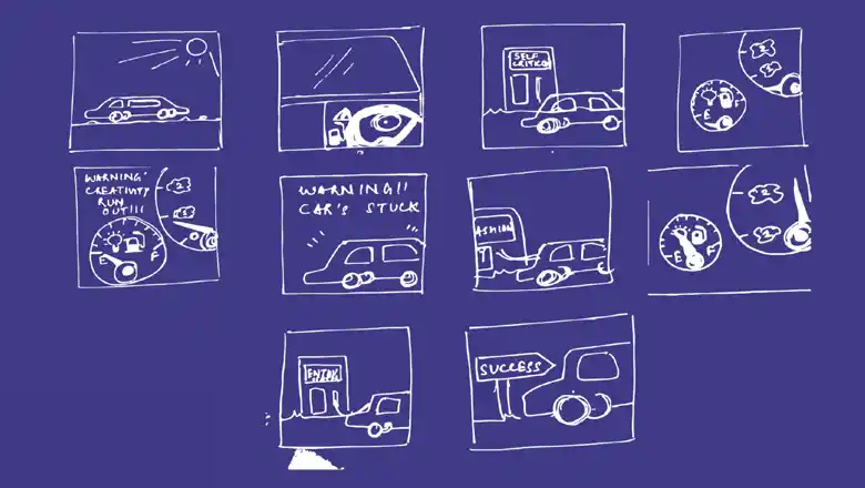 Rough concept sketch for visual narrative project Rough concept sketch for visual narrative project