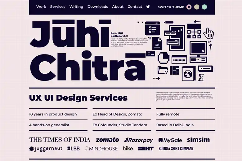 Inspiring UI UX portfolios - Juhi Chitra 1 Inspiring UI UX portfolios - Juhi Chitra 1