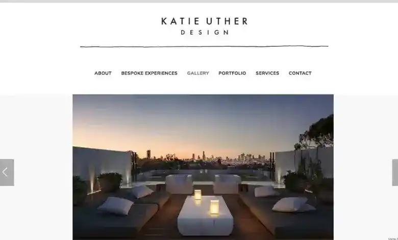 Sydney-based interior decorator Katie Uther's website page Sydney-based interior decorator Katie Uther's website page