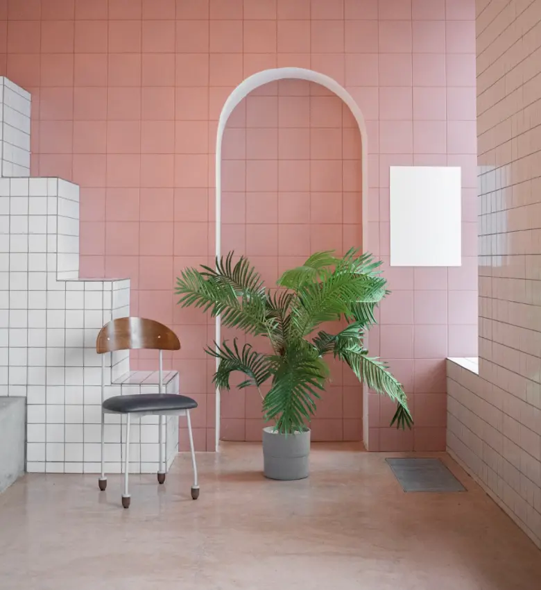 Memphis-style interior design example
