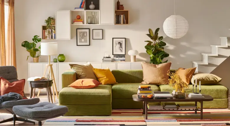 An example of a Mid Century Modern-style living room