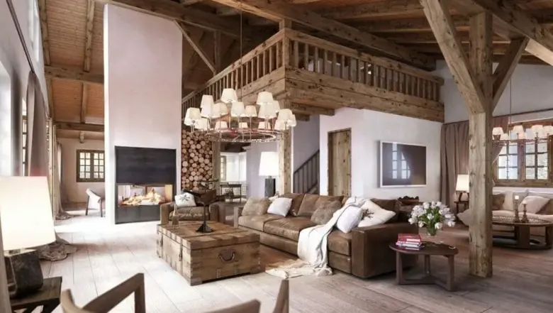 Example of a home designed in the Rustic style
