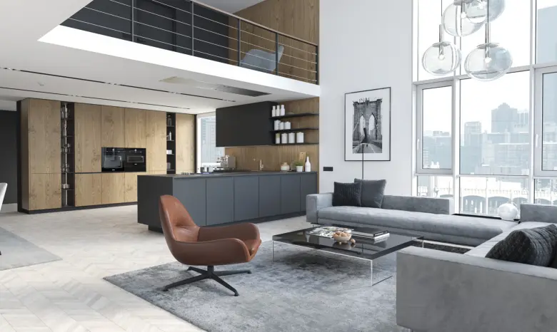 An example of an Urban Modern-style interior.
