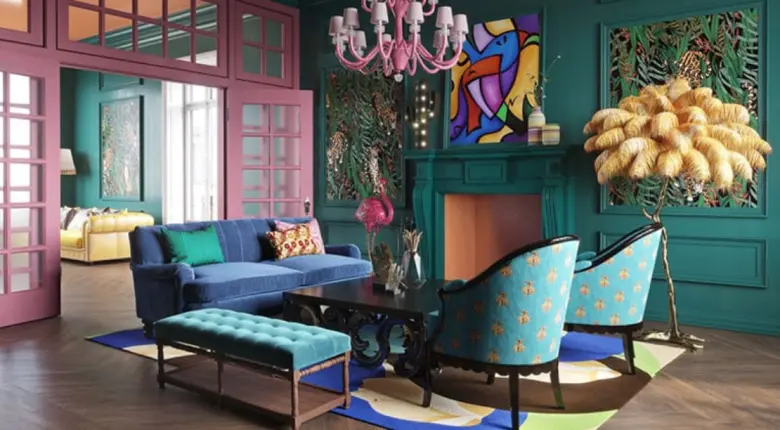 Example of Eclectic interior design style
