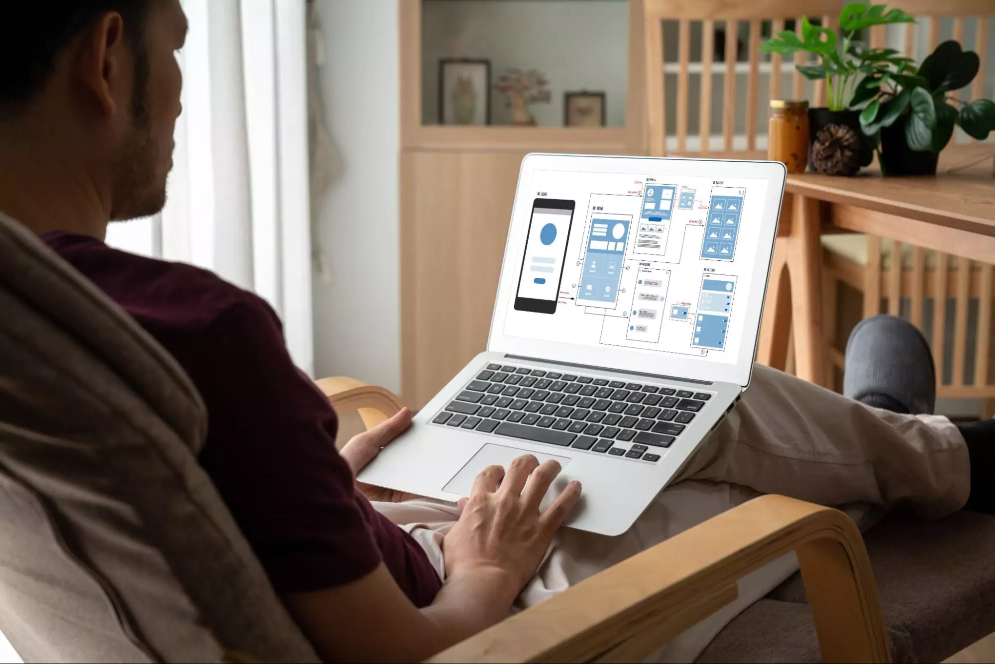 Learner attending a live UX UI Design session
