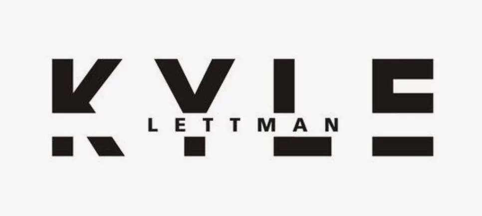Kylie Lettman Logo as an example of text on text logo design Kylie Lettman Logo as an example of text on text logo design