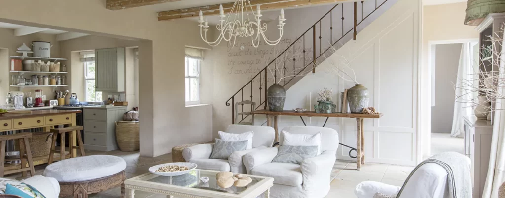 Interiors designed with the Farmhouse style