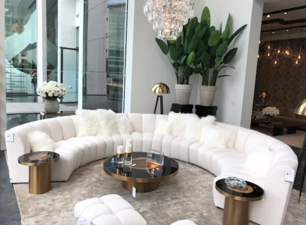 An example of a Hollywood Glam-style interior.