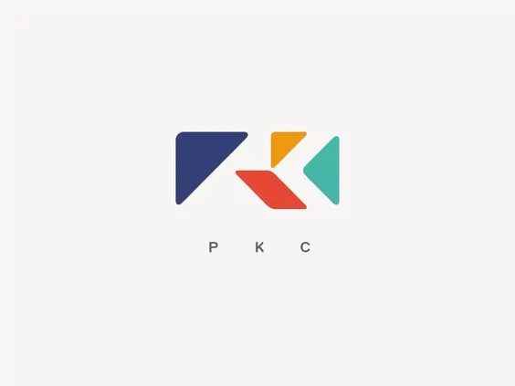 Geometric logo design trend- Logo of PKC Geometric logo design trend- Logo of PKC