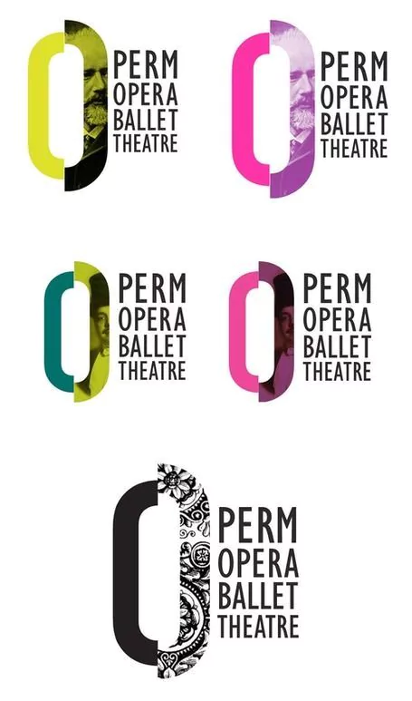 Logo of Perm Opera Ballet Theatre as an example of dynamic logo design Logo of Perm Opera Ballet Theatre as an example of dynamic logo design