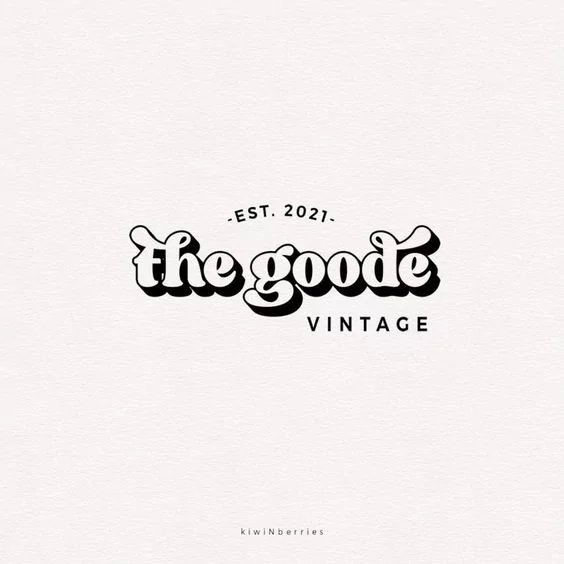 Vintage logo design- the goode vintage Vintage logo design- the goode vintage