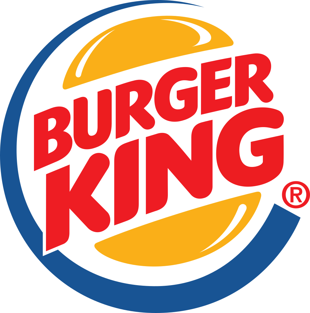 Burger King logo as an example of text over imagery design Burger King logo as an example of text over imagery design