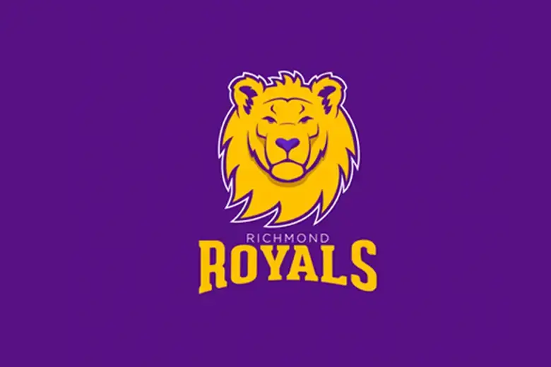 A Richmond Royals logo using a complementary colour palette.