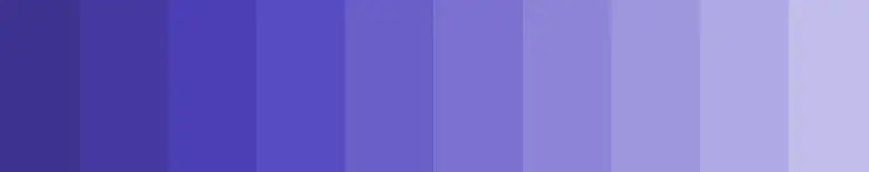 Monochromatic colour palette example 2