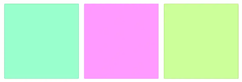 Split-complementary colour palette example 1