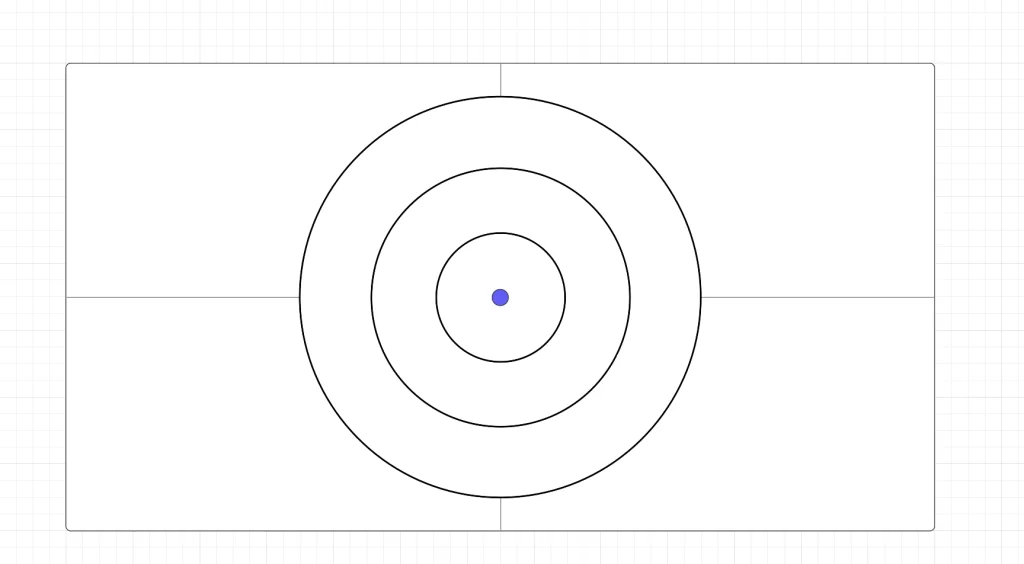 Drawing 3 circles from the centre using a compass Drawing 3 circles from the centre using a compass