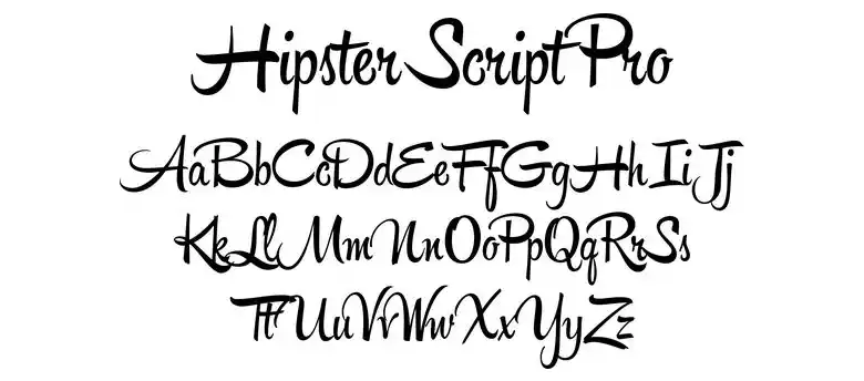 Example of calligraphy inspired Hipster Script Pro
Example of calligraphy inspired Hipster Script Pro