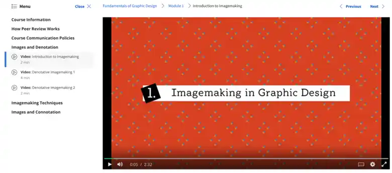 Snapshot of Graphic Design Specialization course by CalArts. Snapshot of Graphic Design Specialization course by CalArts.