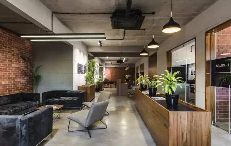 Contemporary and minimal real estate office design by PDC Designs Contemporary and minimal real estate office design by PDC Designs