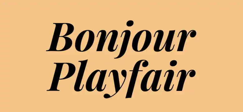 Playfair Display font used to evoke a sense of vintage charm
Playfair Display font used to evoke a sense of vintage charm