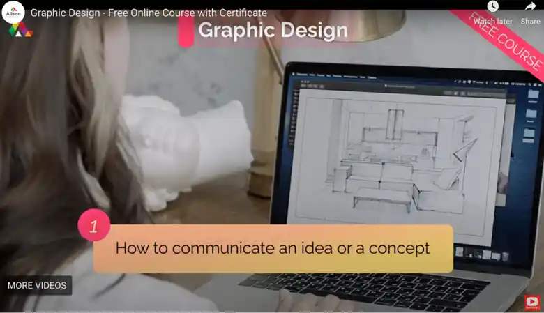 Screenshot of Graphic Design course by BCcampus OpenEd via Alison Screenshot of Graphic Design course by BCcampus OpenEd via Alison