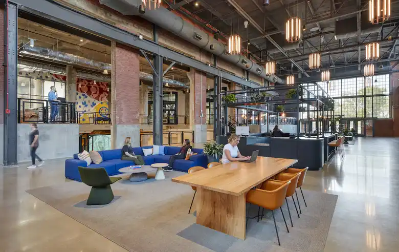 Electric Works' rich industrial office design Electric Works' rich industrial office design