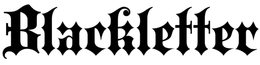 Blackletter font designed by Dieter Steffmann Blackletter font designed by Dieter Steffmann