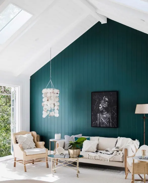 Home Interior Design with an accent wall Home Interior Design with an accent wall