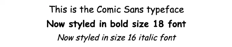 Comic sans typeface Comic sans typeface