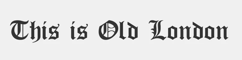 Vintage-inspired Gothic calligraphy font Old London Vintage-inspired Gothic calligraphy font Old London