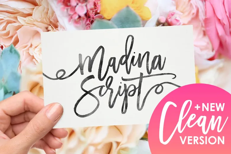 Madina Script used to evoke a sense of cheerfulness on a banner Madina Script used to evoke a sense of cheerfulness on a banner