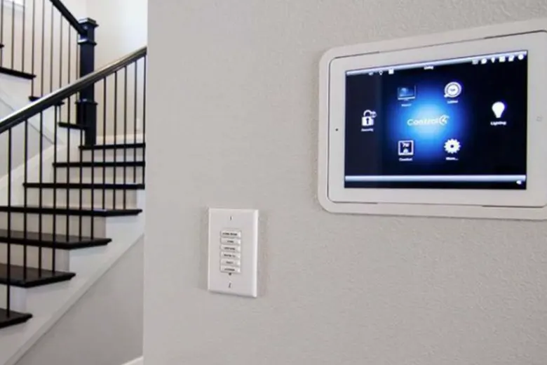A home interior designed with smart home integration technology
A home interior designed with smart home integration technology