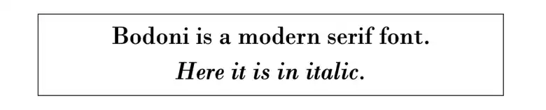 Modern serif font - Bodini
Modern serif font - Bodini