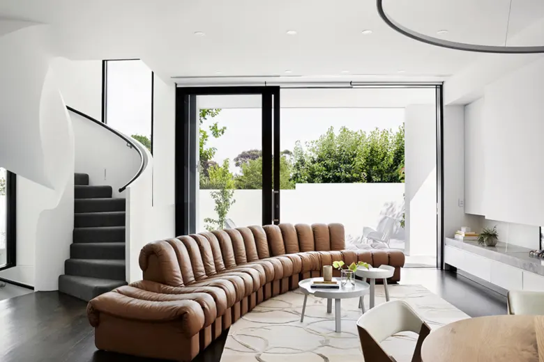 A home interior designed with sculptural furniture
A home interior designed with sculptural furniture