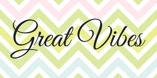 Playful and versatile Good Vibes font designed by TypeSETit Playful and versatile Good Vibes font designed by TypeSETit