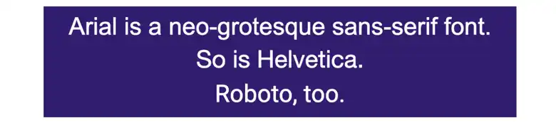 Neo-grotesque sans-serif font - Helvetica Neo-grotesque sans-serif font - Helvetica