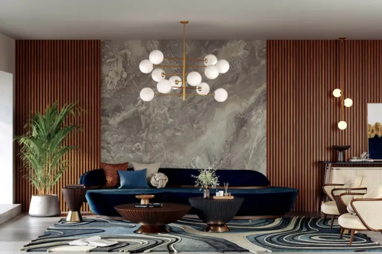 A home interior design with globally-inspired aesthetic A home interior design with globally-inspired aesthetic