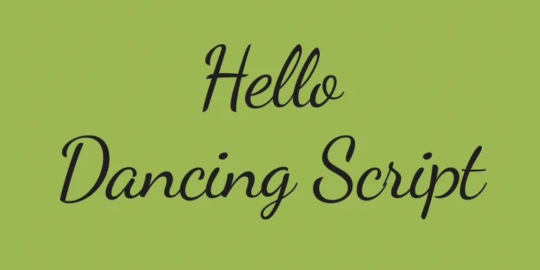 Playful Dancing Script font designed by Impallari Type Playful Dancing Script font designed by Impallari Type