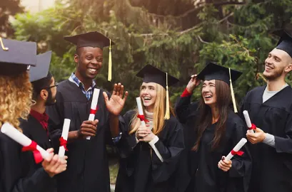 Group of designers on graduation day