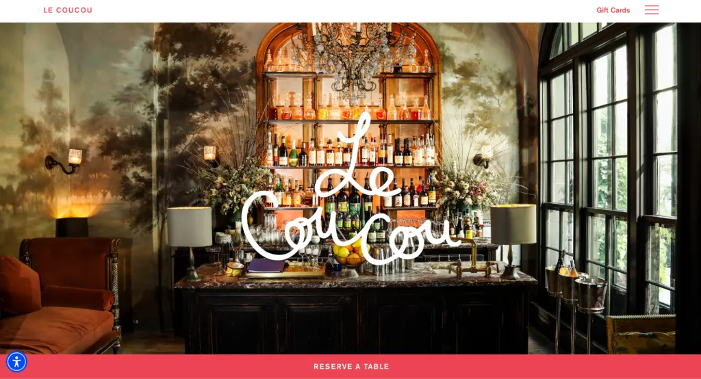 Homepage of Le Coucou Homepage of Le Coucou