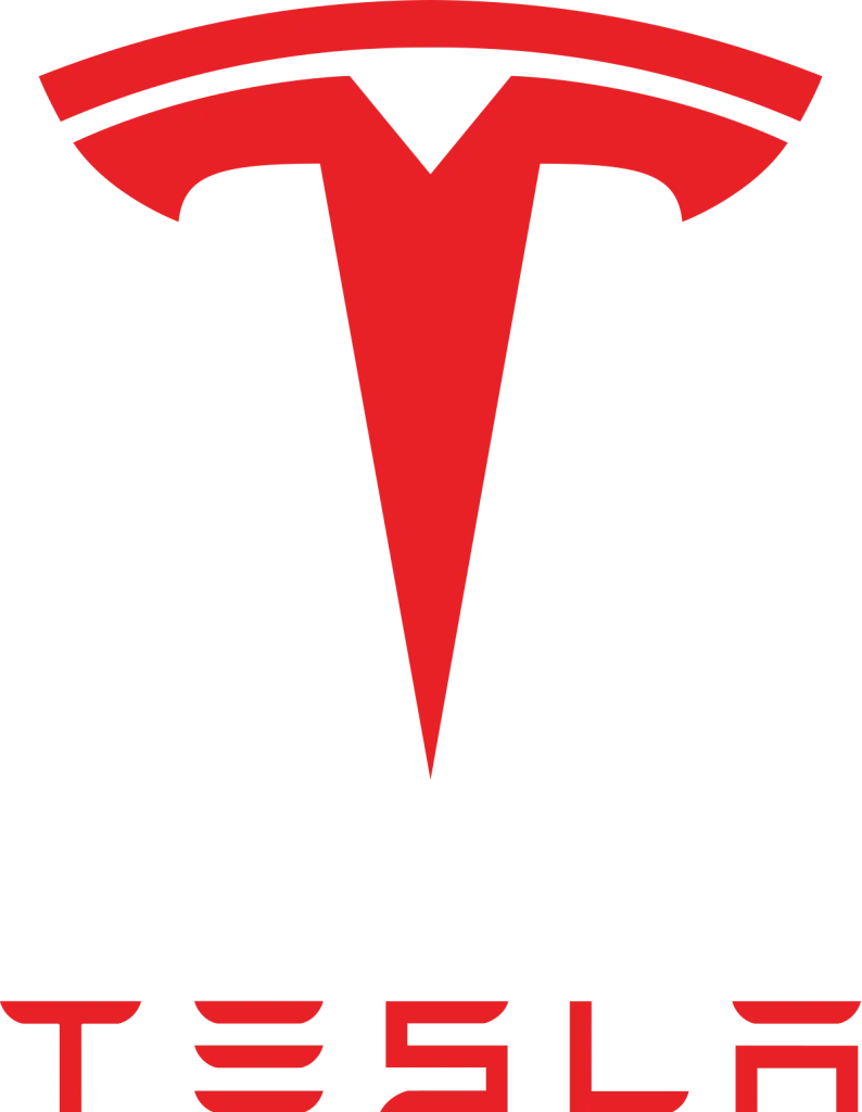 Tesla's current logo Tesla's current logo