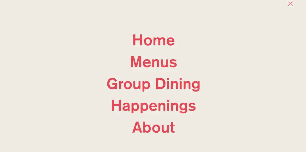 Simple information structure of Le Coucou website Simple information structure of Le Coucou website