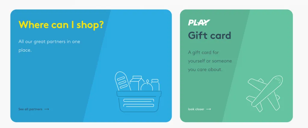 Simple card design to facilitate easy navigation
Simple card design to facilitate easy navigation
