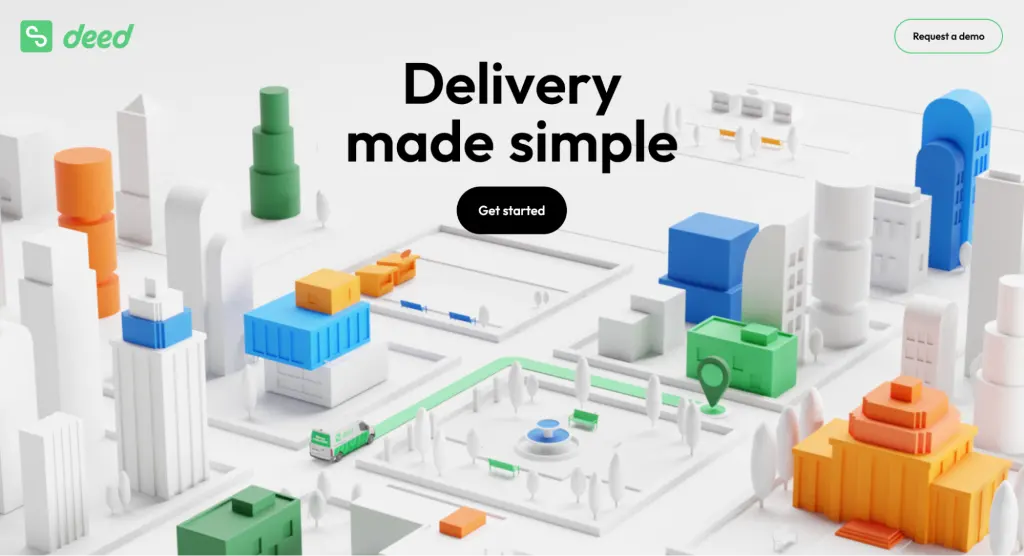 Playful UI design of Deed Delivery's Home Page Playful UI design of Deed Delivery's Home Page