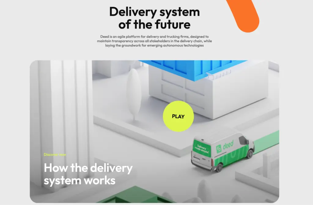 Interactive UI design to convey business operation Interactive UI design to convey business operation